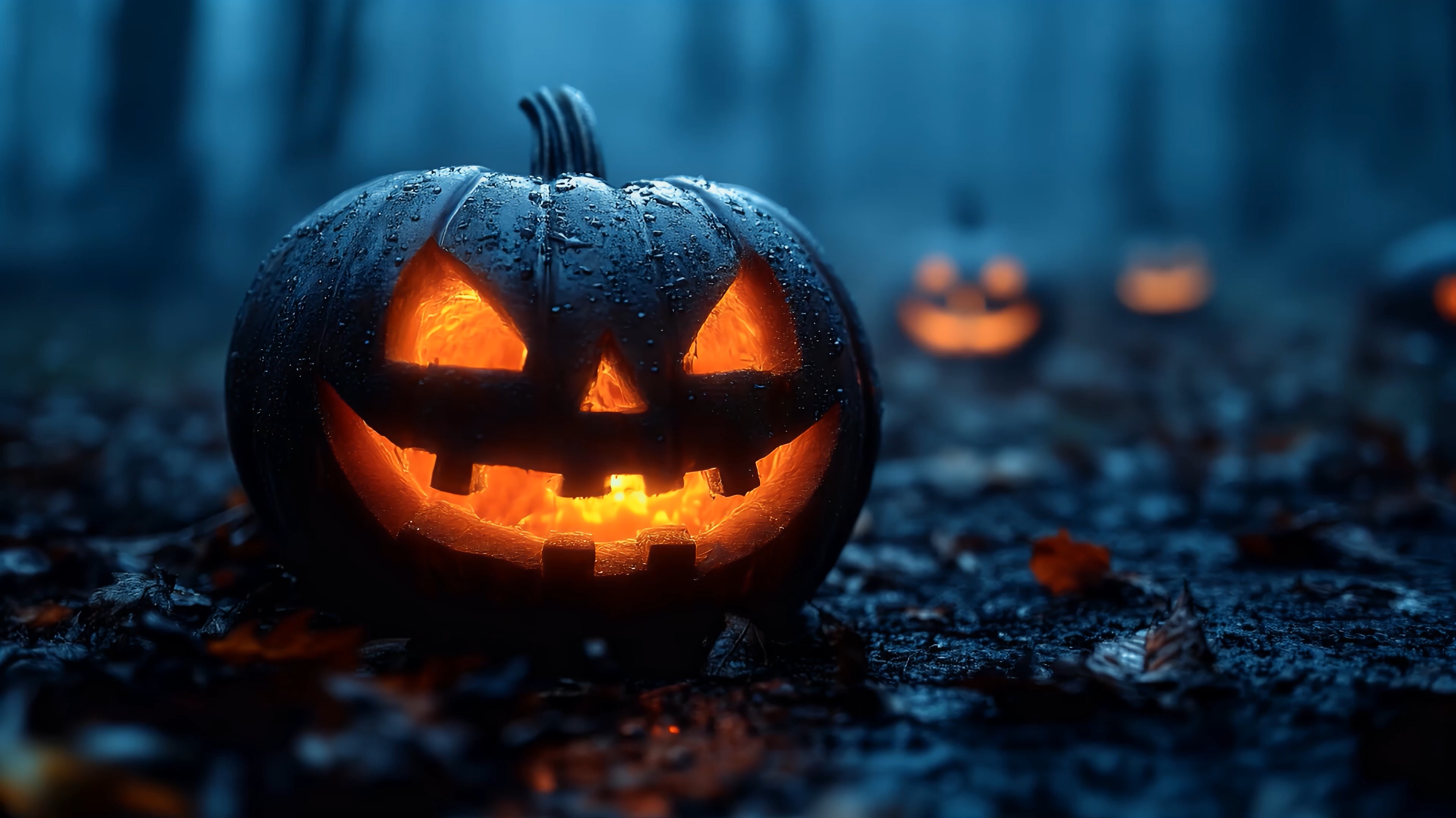 Halloween Pumpkin (ZH Holiday Collection Wallpaper)