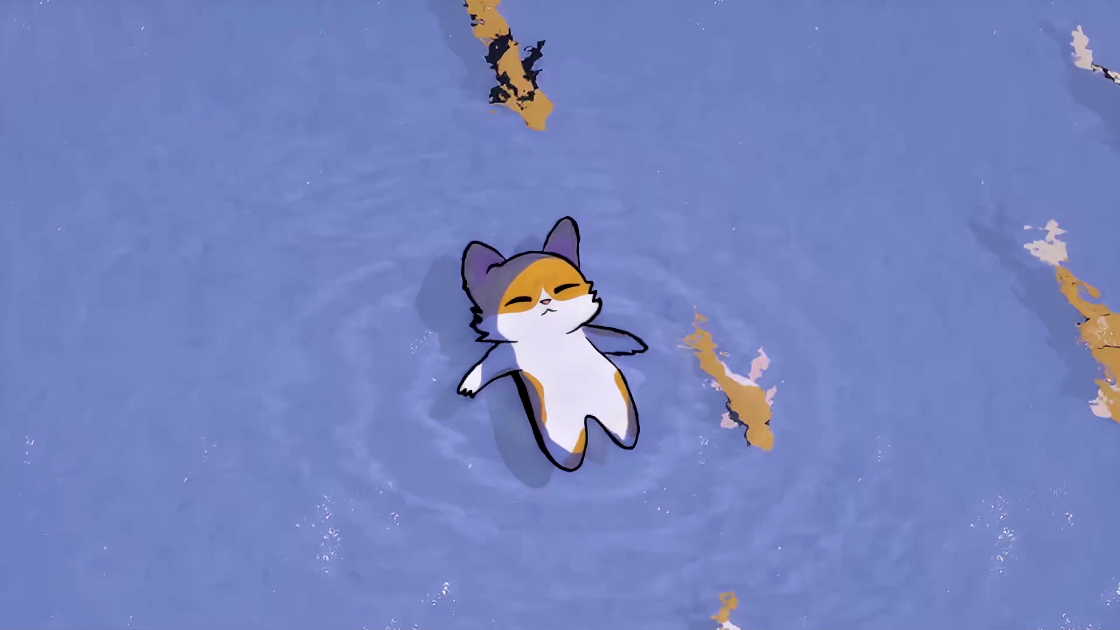 Floating Cat (ZH Wallpaper)