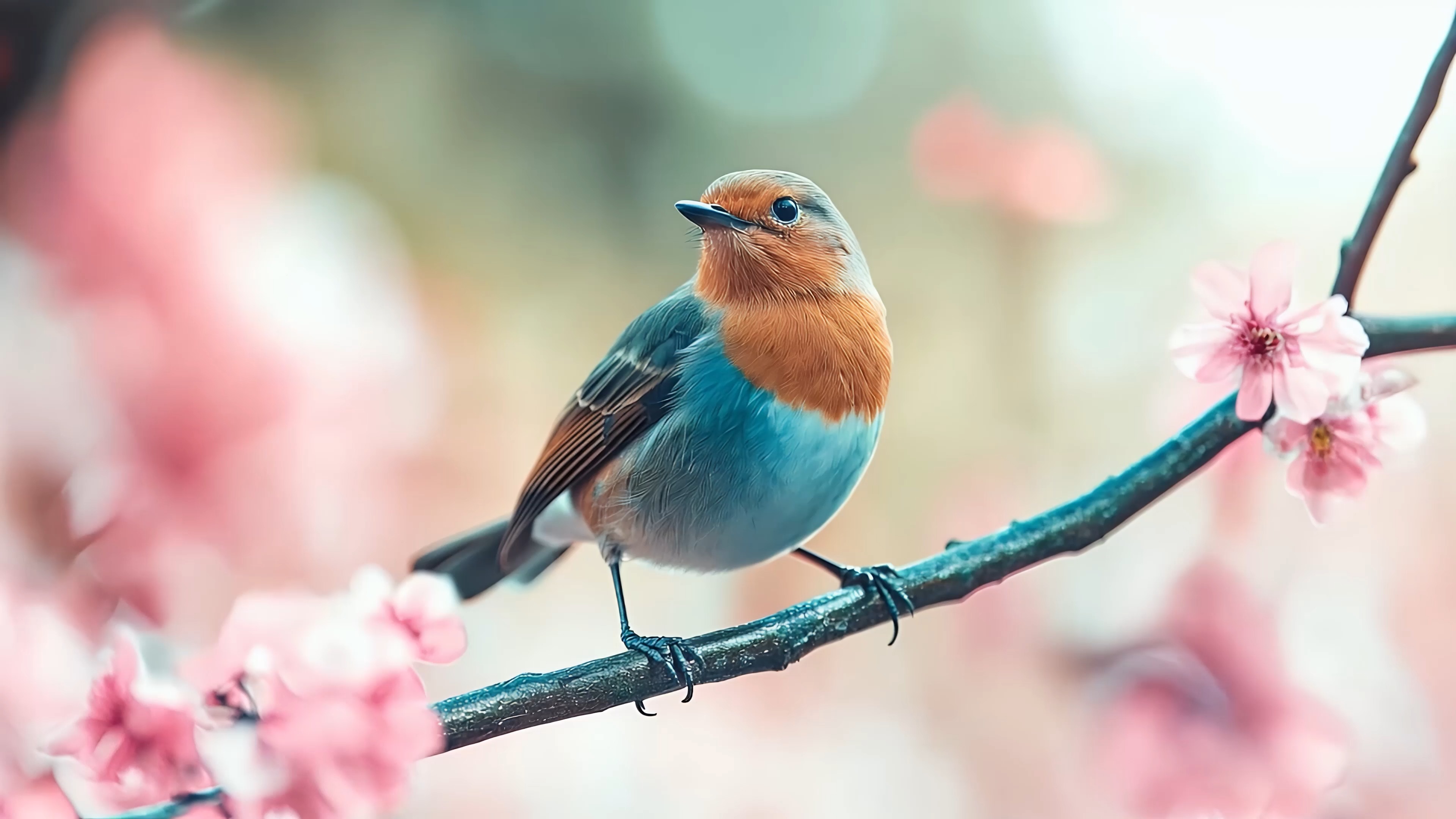 Bird on Branch (ZH Wallpaper)