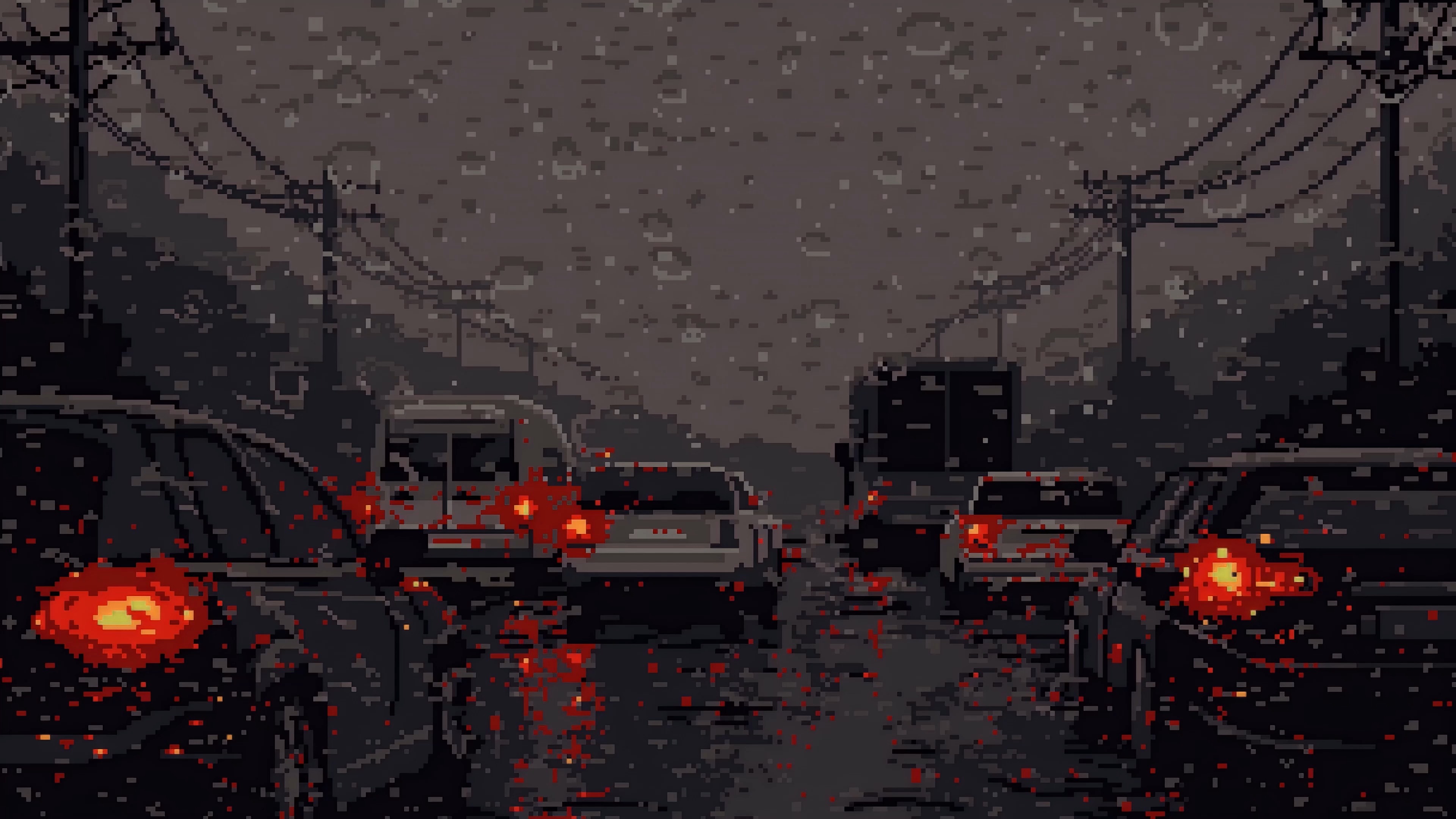 Pixel Rain (ZH Wallpaper)