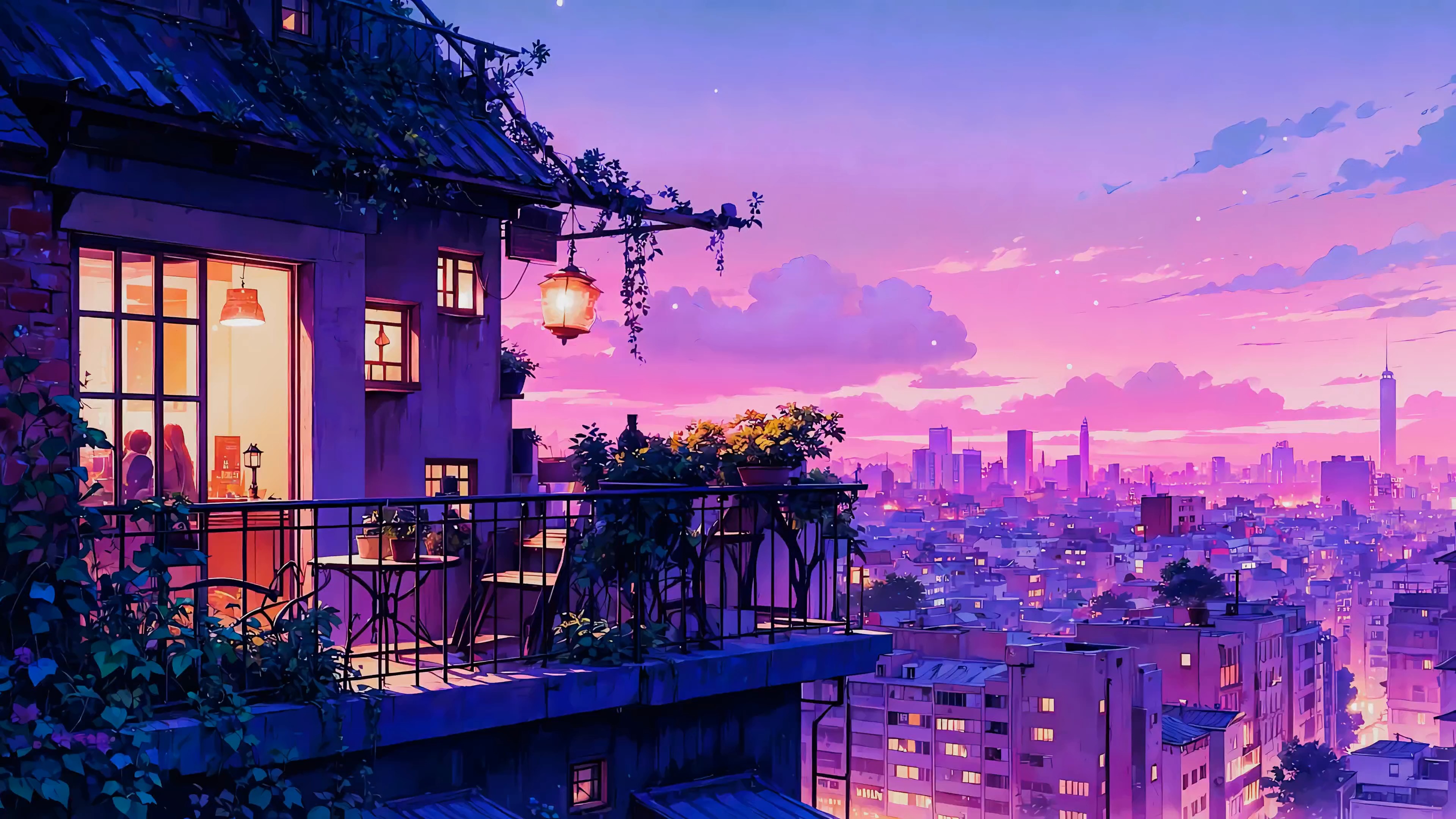 Terrace in the City (ZH Wallpaper)