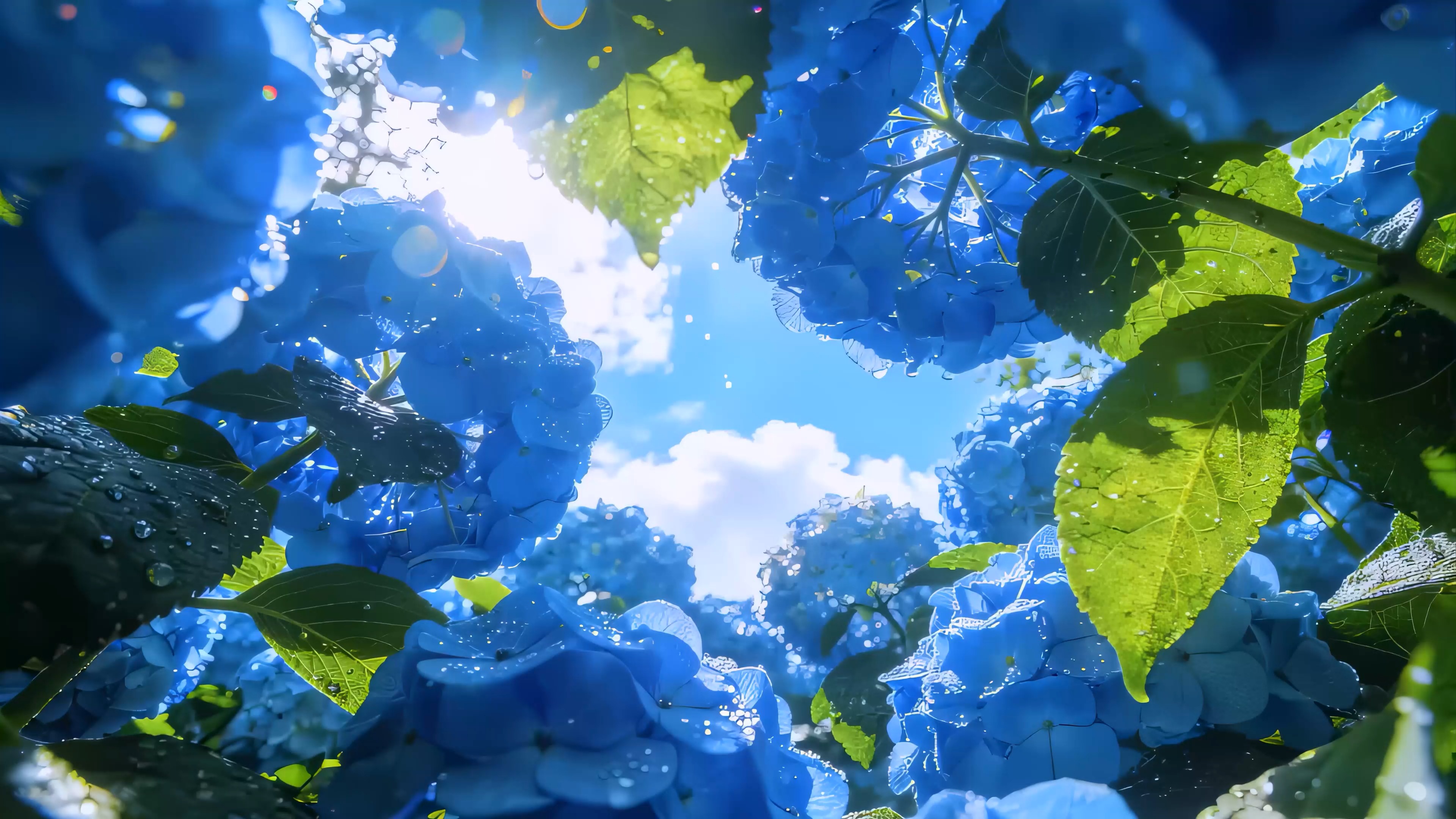 Hydrangeas View (ZH Wallpaper)