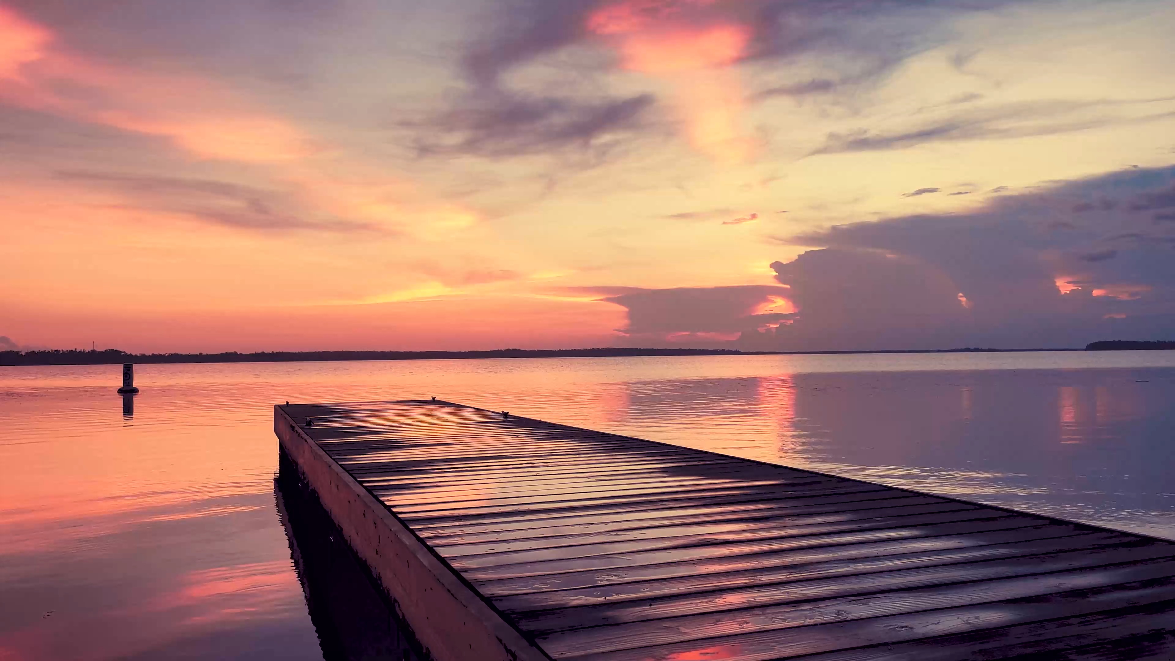Sunset Dock (ZH Wallpaper)