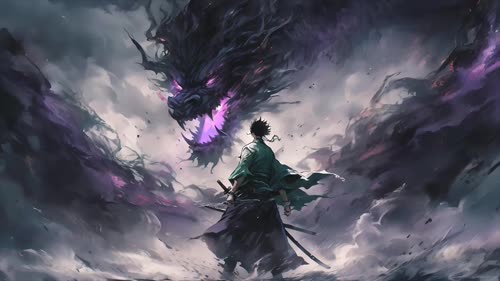 小也 Samurai VS Dragon