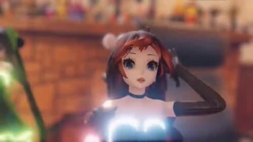 五彩桌面美少女