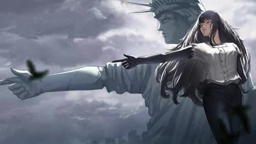 战争恶魔夜自由女神像