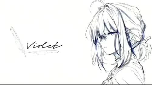 薇尔莉特线稿