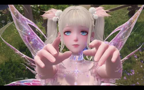 无限暖暖粉缎带