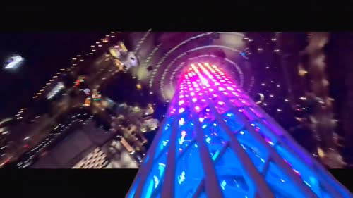 广州塔一跃而下的第一视角